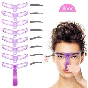 Eyebrow Stencil 8 Styles Eyebrow Template，
